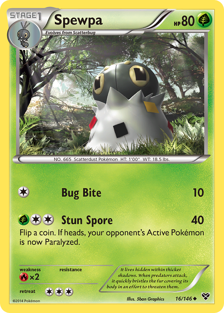 Spewpa (16/146) [XY: Base Set] | All Aboard Games