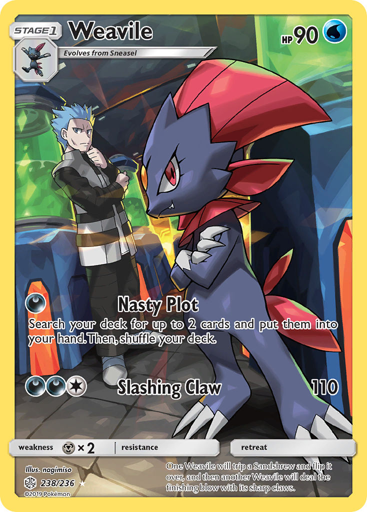 Weavile (238/236) [Sun & Moon: Cosmic Eclipse] | All Aboard Games