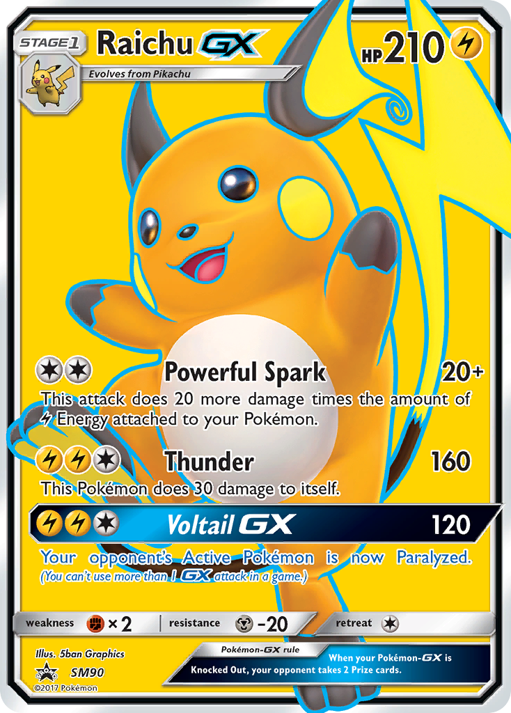 Raichu GX (SM90) [Sun & Moon: Black Star Promos] | All Aboard Games