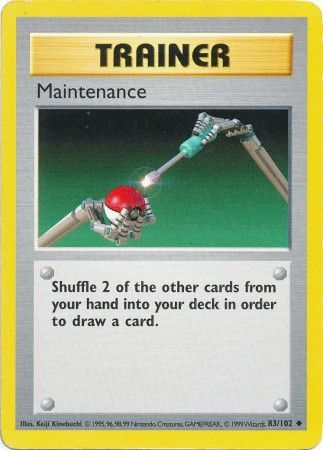 Maintenance (83/102) [Base Set Shadowless Unlimited] | All Aboard Games