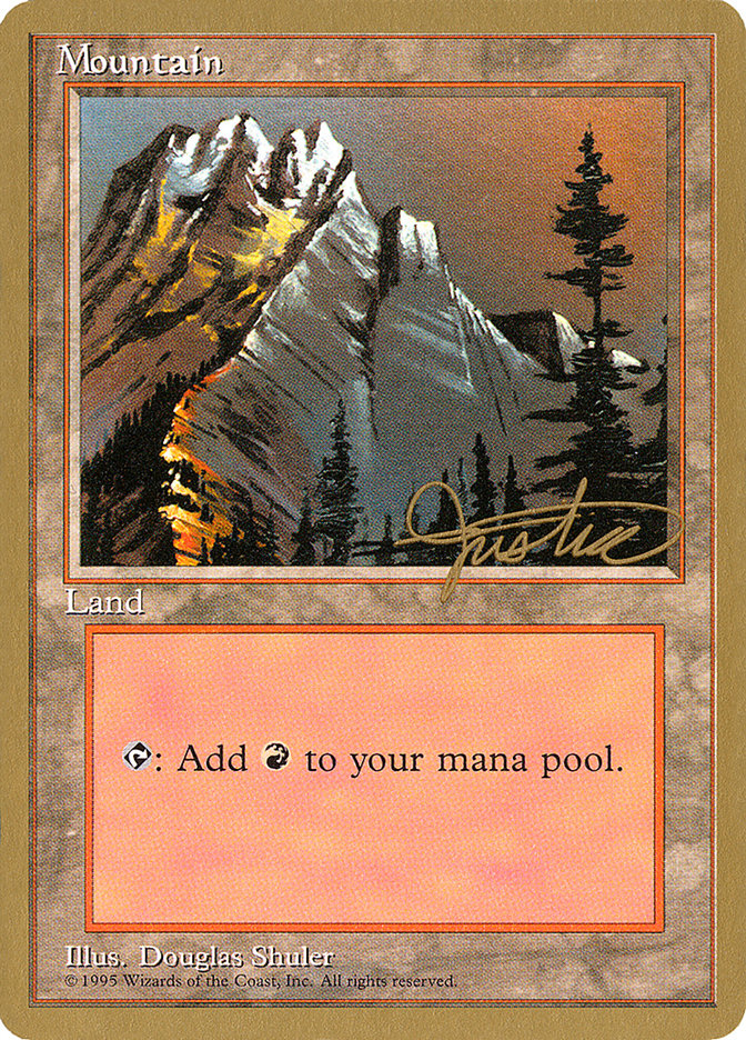 Mountain (mj373) (Mark Justice) [Pro Tour Collector Set] | All Aboard Games