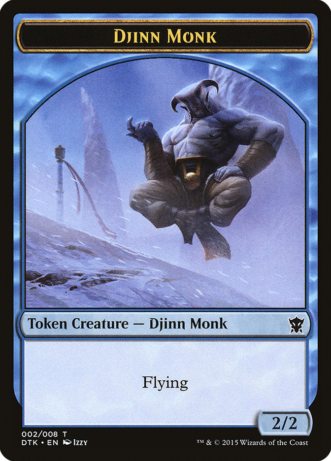 Djinn Monk [Dragons of Tarkir Tokens] | All Aboard Games