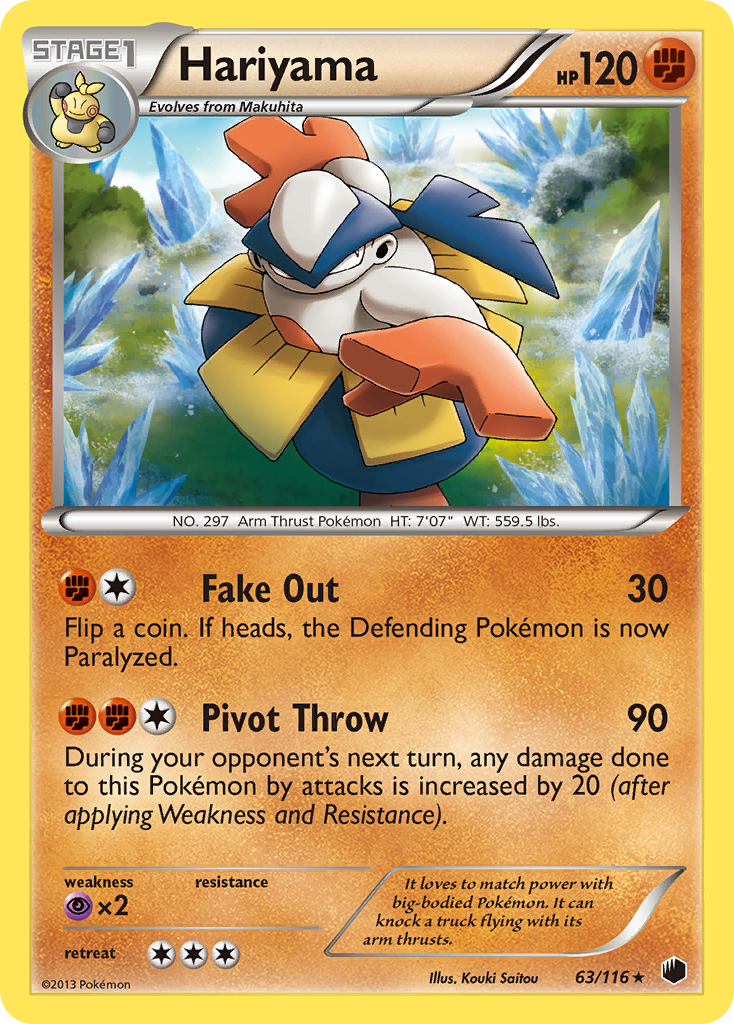 Hariyama (63/116) [Black & White: Plasma Freeze] | All Aboard Games