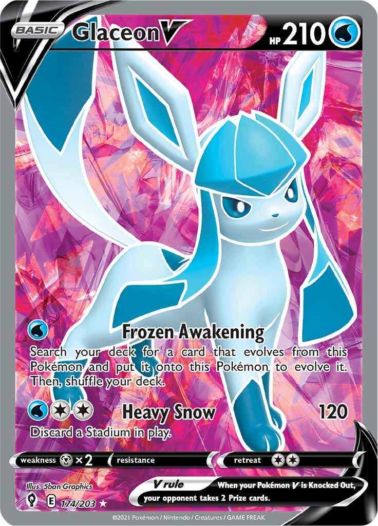 Glaceon V (174/203) [Sword & Shield: Evolving Skies] | All Aboard Games