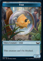 Fish // Dog Double-sided Token [Streets of New Capenna Tokens] | All Aboard Games