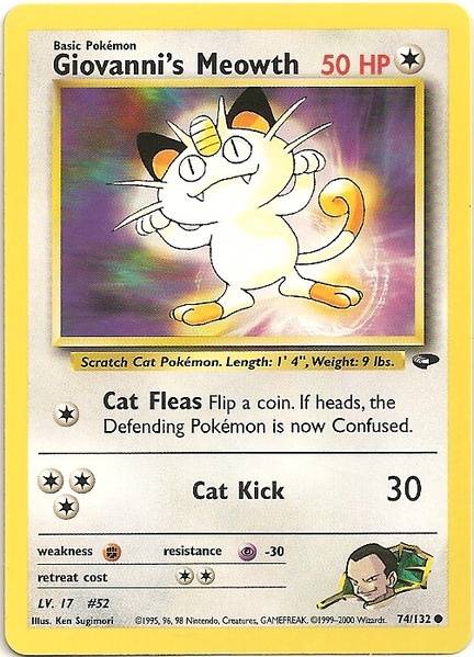 Giovanni's Meowth (74/132) [Gym Challenge Unlimited] | All Aboard Games