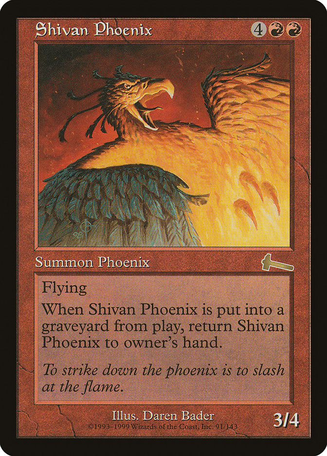 Shivan Phoenix [Urza's Legacy] | All Aboard Games