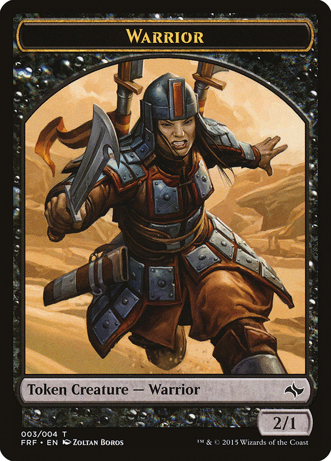 Warrior [Fate Reforged Tokens] | All Aboard Games