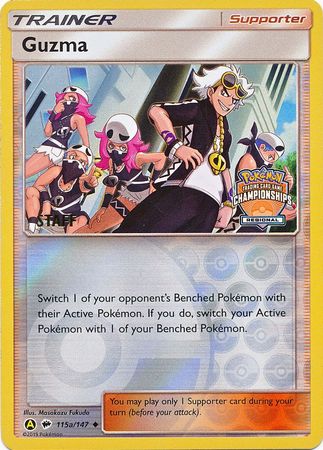 Guzma (115a/147) (Regional Championship Promo Staff) [Sun & Moon: Burning Shadows] | All Aboard Games