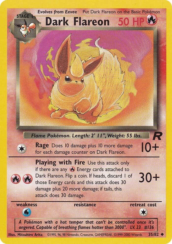 Dark Flareon (35/82) [Team Rocket Unlimited] | All Aboard Games