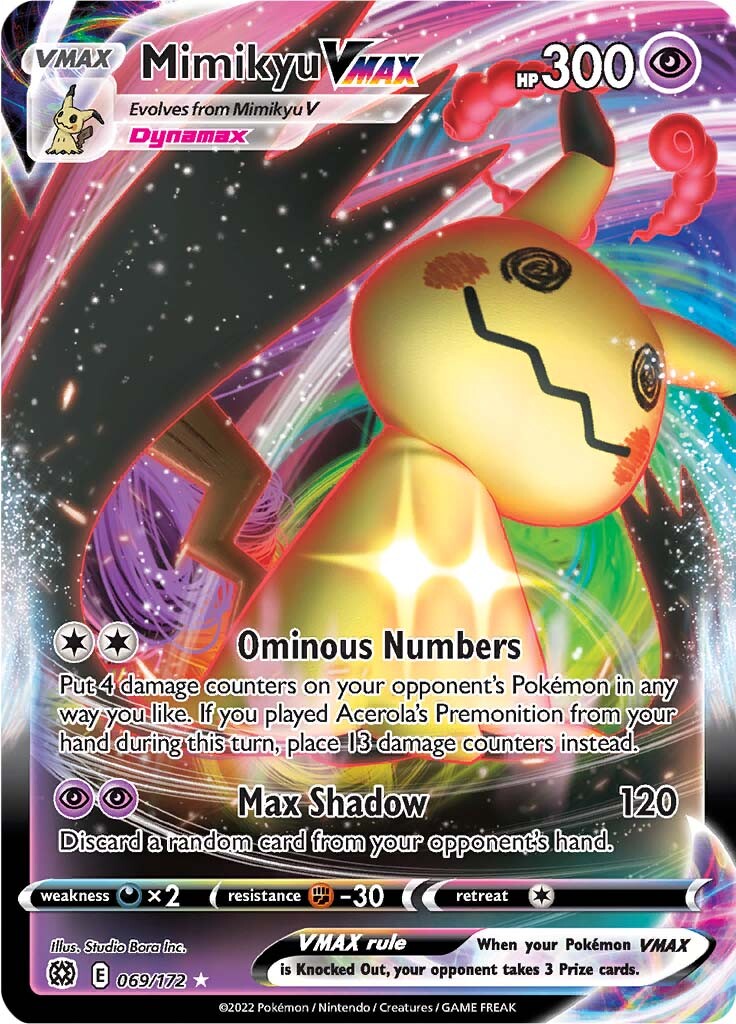 Mimikyu VMAX (069/172) [Sword & Shield: Brilliant Stars] | All Aboard Games