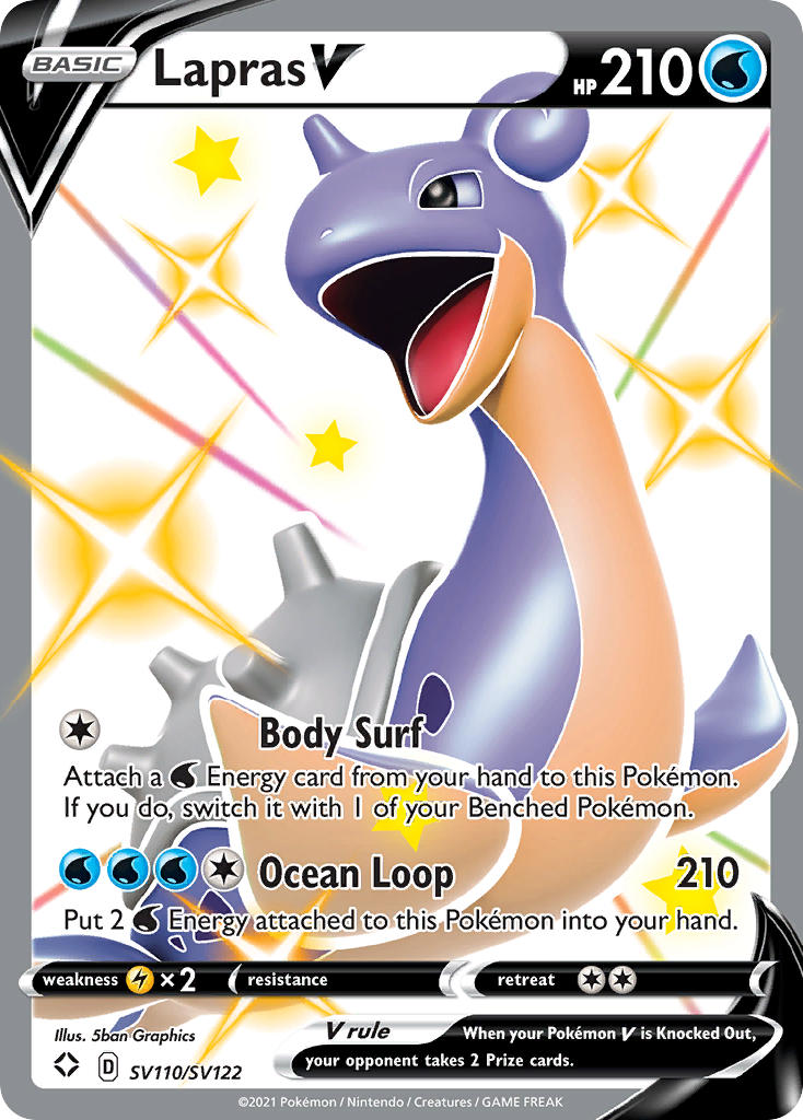 Lapras V (SV110/SV122) [Sword & Shield: Shining Fates] | All Aboard Games