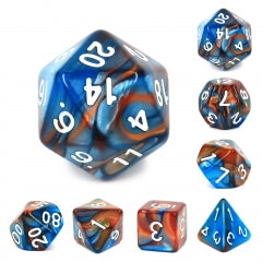 7pc Blend Blue-Copper w/ White - HDB07 | All Aboard Games