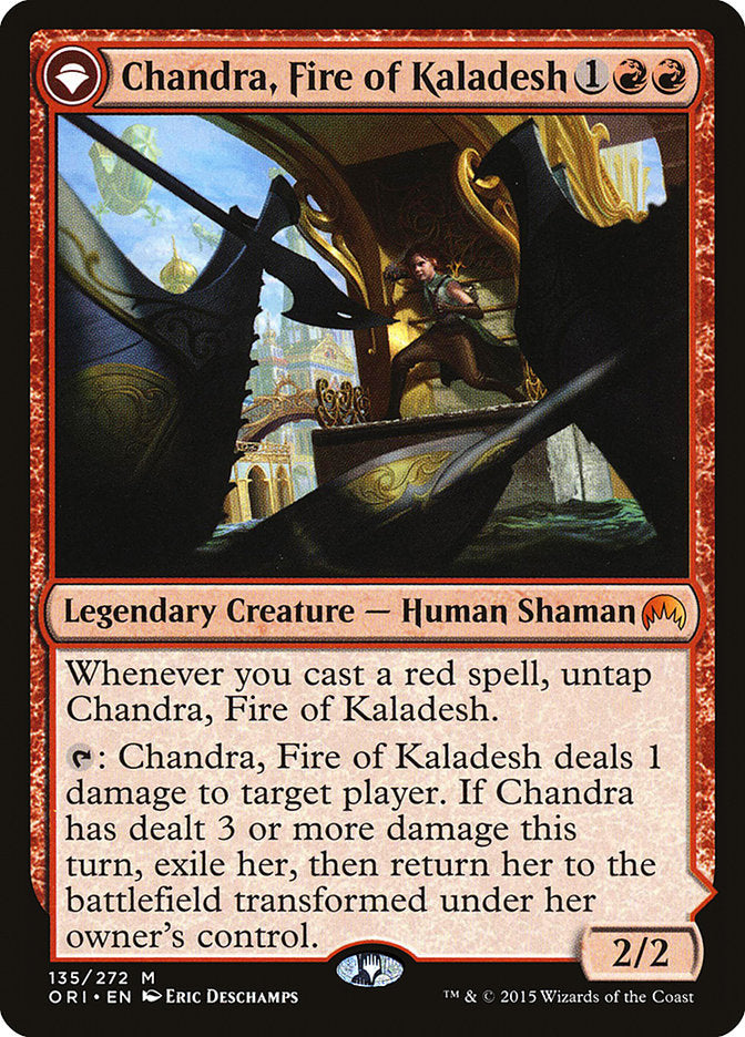Chandra, Fire of Kaladesh // Chandra, Roaring Flame [Magic Origins] | All Aboard Games