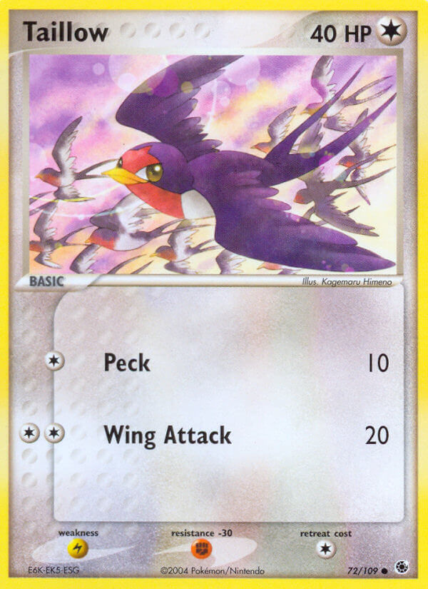 Taillow (72/109) [EX: Battle Stadium] | All Aboard Games