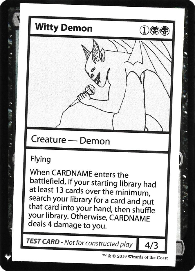 Witty Demon [Mystery Booster Playtest Cards] | All Aboard Games