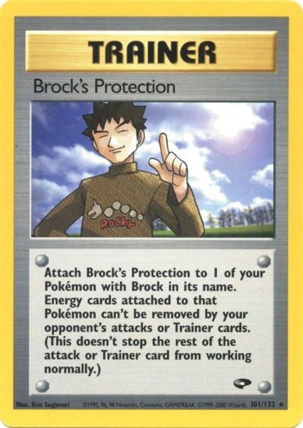 Brock's Protection (101/132) [Gym Challenge Unlimited] | All Aboard Games
