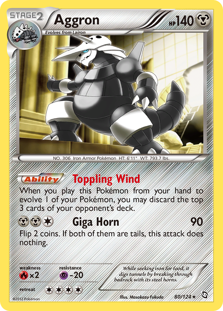 Aggron (80/124) [Black & White: Dragons Exalted] | All Aboard Games