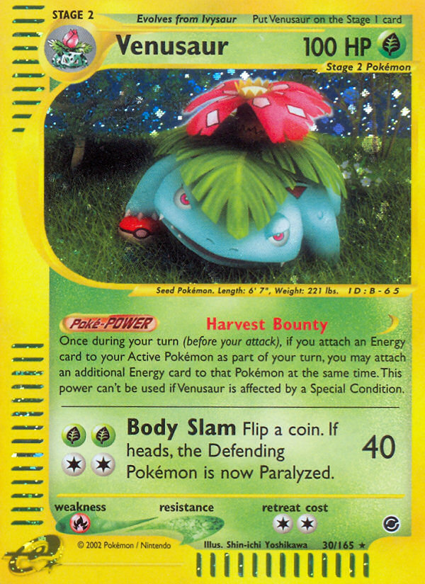 Venusaur (30/165) [Expedition: Base Set] | All Aboard Games