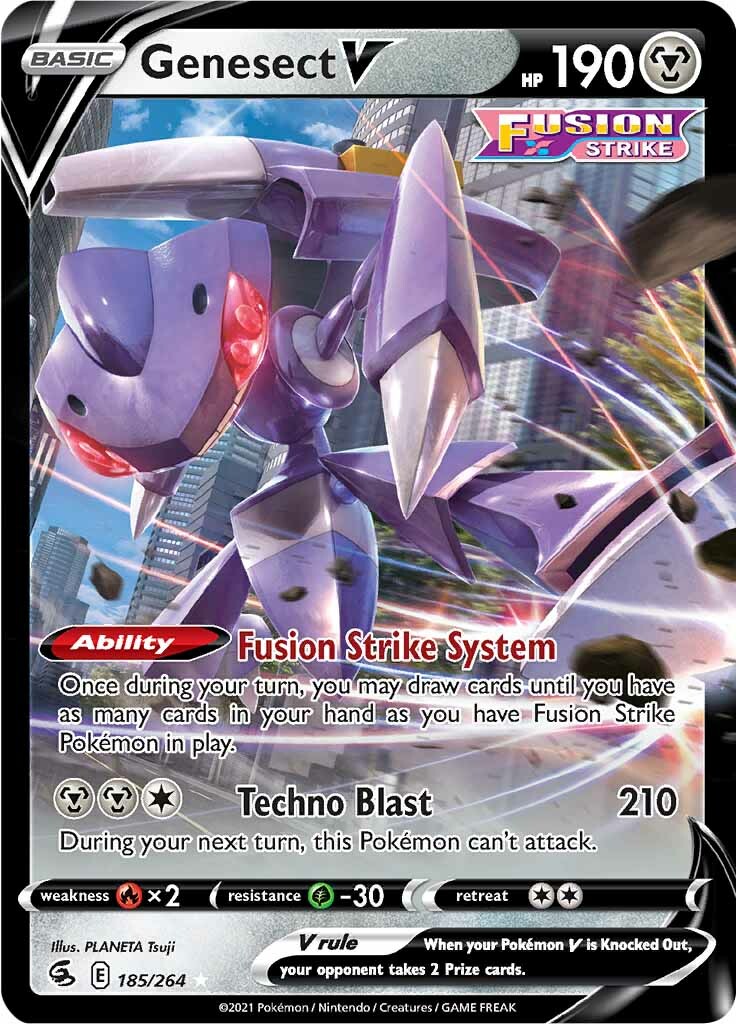 Genesect V (185/264) [Sword & Shield: Fusion Strike] | All Aboard Games