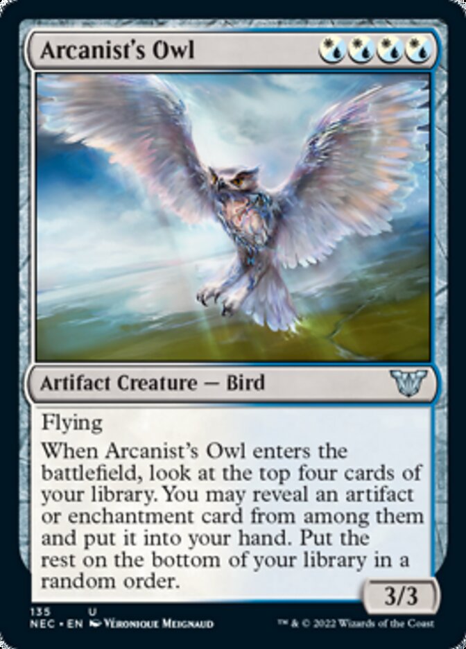 Arcanist's Owl [Kamigawa: Neon Dynasty Commander] | All Aboard Games