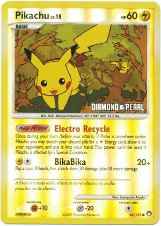 Pikachu (94/123) [Burger King Promos: 2008 Collection] | All Aboard Games