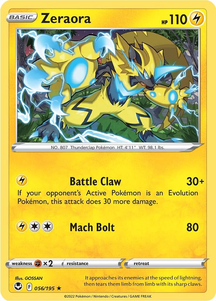 Zeraora (056/195) [Sword & Shield: Silver Tempest] | All Aboard Games