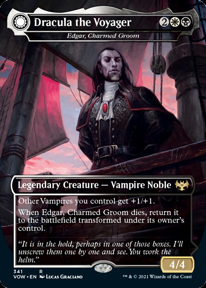 Edgar, Charmed Groom // Edgar Markov's Coffin - Dracula the Voyager // Casket of Native Earth [Innistrad: Crimson Vow] | All Aboard Games