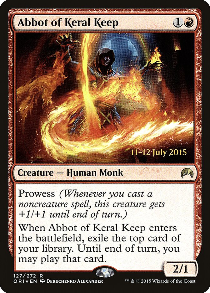 Abbot of Keral Keep [Magic Origins Prerelease Promos] | All Aboard Games
