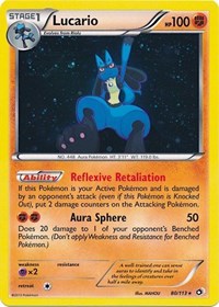 Lucario (80/113) (Cosmos Holo) [Black & White: Legendary Treasures] | All Aboard Games