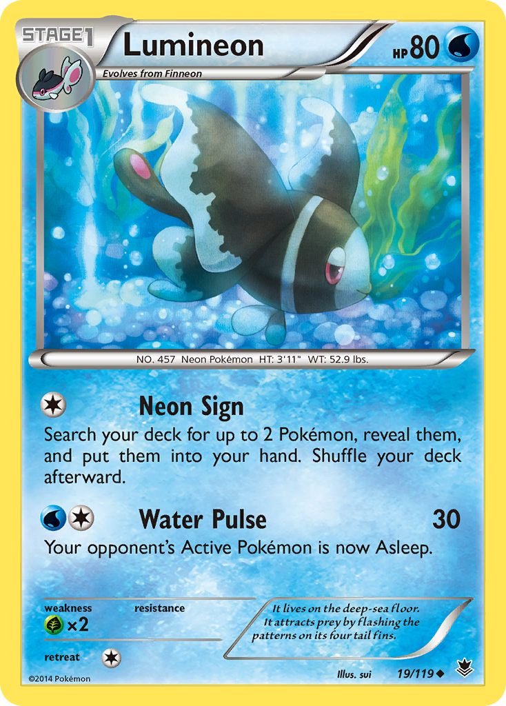 Lumineon (19/119) [XY: Phantom Forces] | All Aboard Games