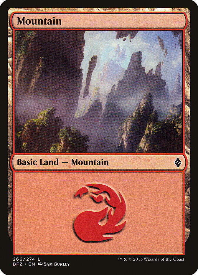 Mountain (266a) [Battle for Zendikar] | All Aboard Games