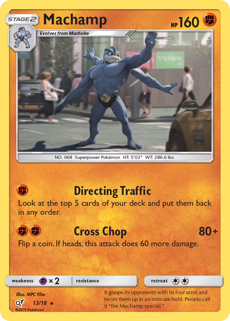 Machamp (13/18) [Sun & Moon: Detective Pikachu] | All Aboard Games