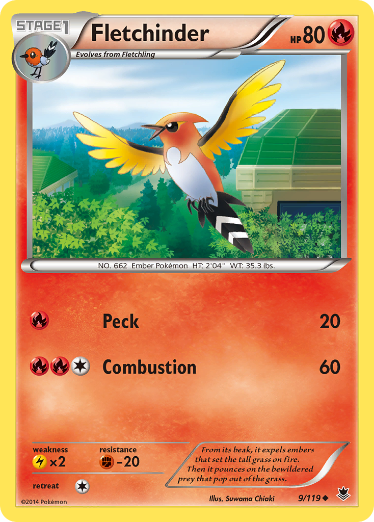 Fletchinder (9/119) [XY: Phantom Forces] | All Aboard Games