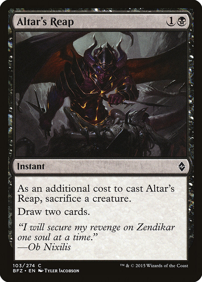 Altar's Reap [Battle for Zendikar] | All Aboard Games
