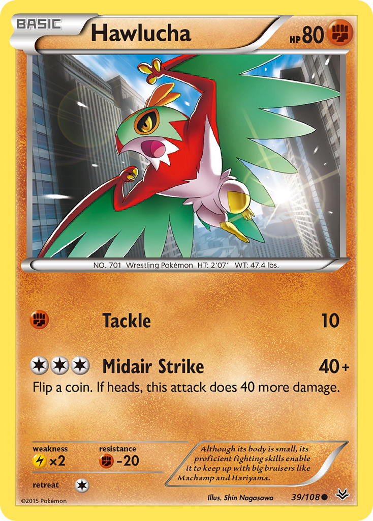 Hawlucha (39/108) [XY: Roaring Skies] | All Aboard Games