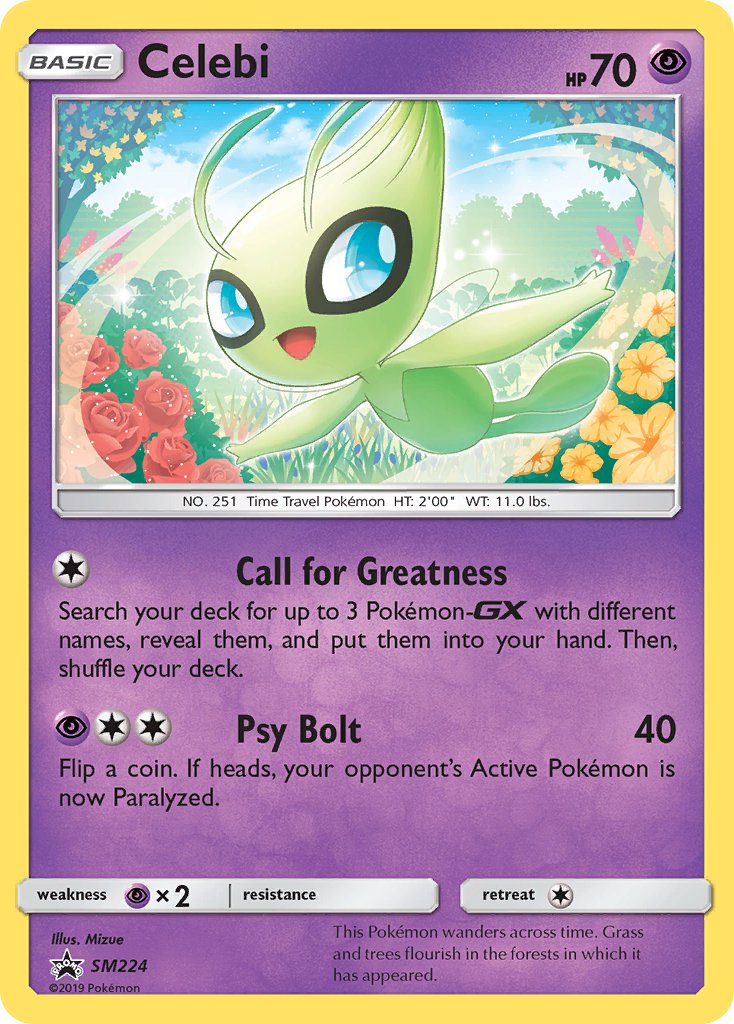 Celebi (SM224) [Sun & Moon: Black Star Promos] | All Aboard Games