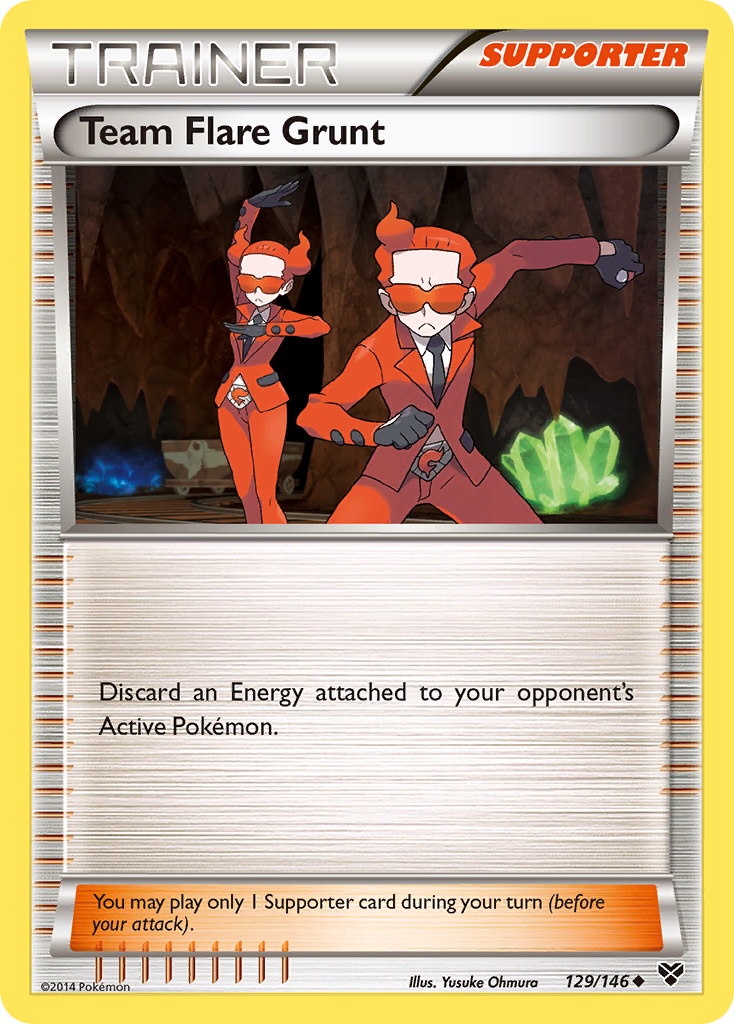 Team Flare Grunt (129/146) [XY: Base Set] | All Aboard Games