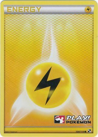 Lightning Energy (108/114) (Play Pokemon Promo) [Black & White: Base Set] | All Aboard Games