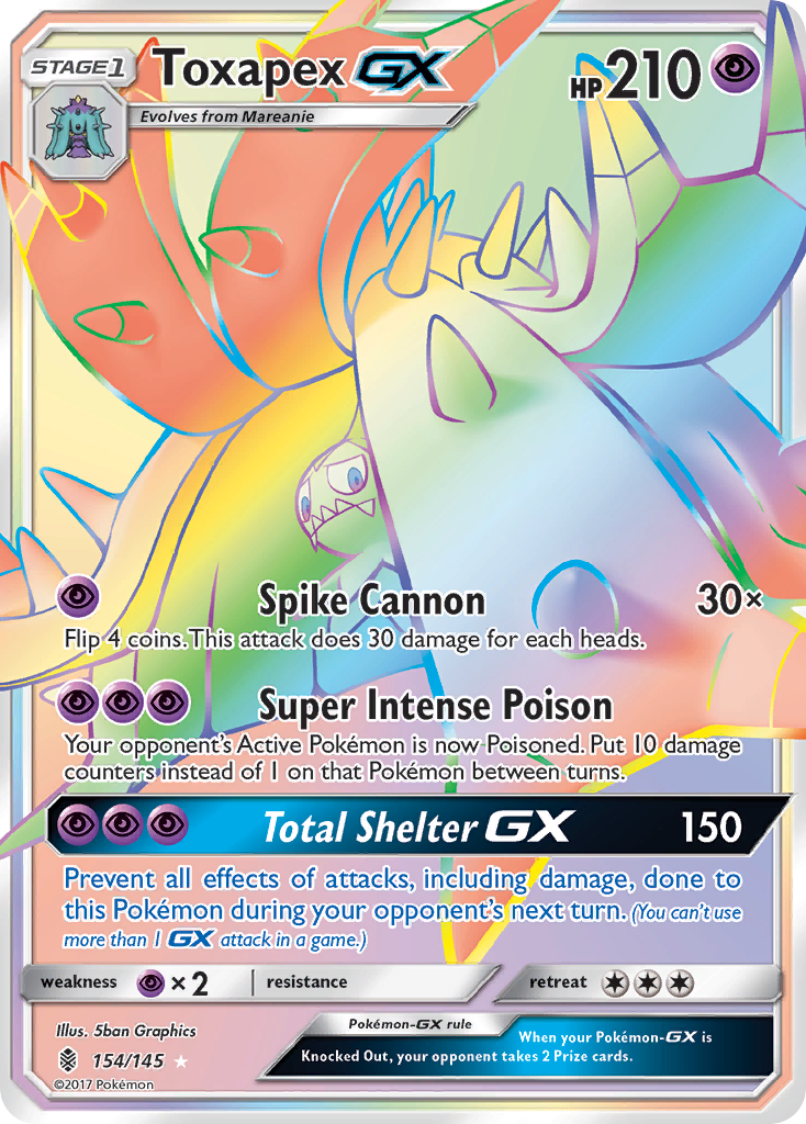 Toxapex GX (154/145) [Sun & Moon: Guardians Rising] | All Aboard Games