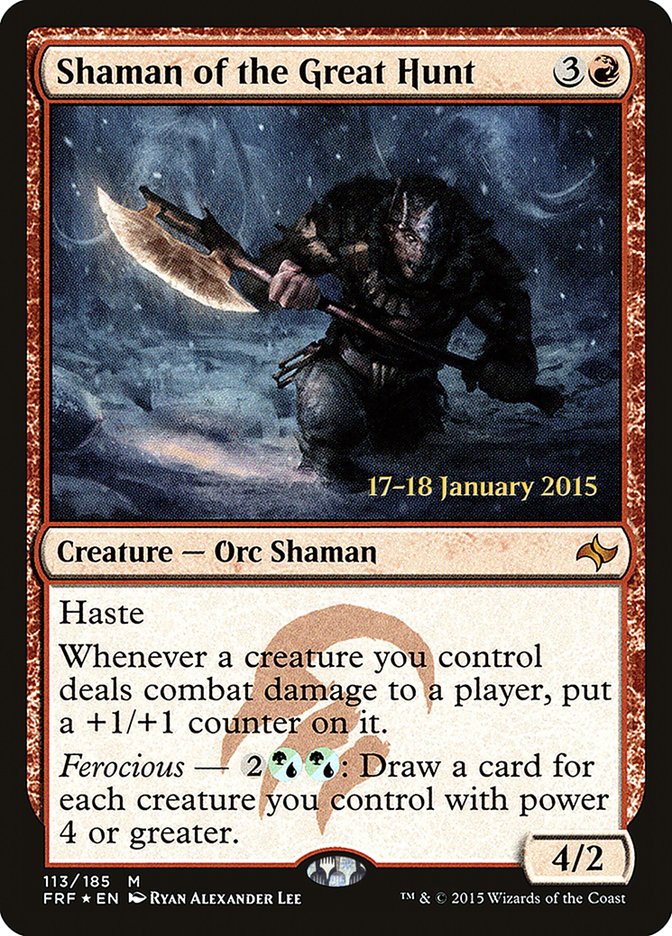 Shaman of the Great Hunt  [Fate Reforged Prerelease Promos] | All Aboard Games
