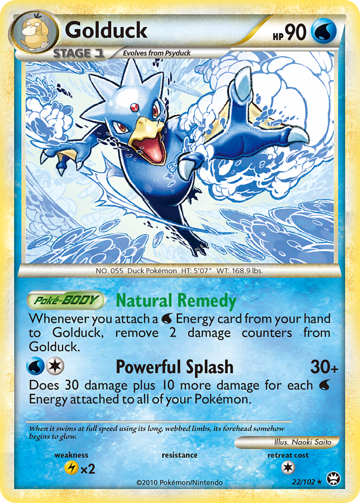 Golduck (22/102) [HeartGold & SoulSilver: Triumphant] | All Aboard Games