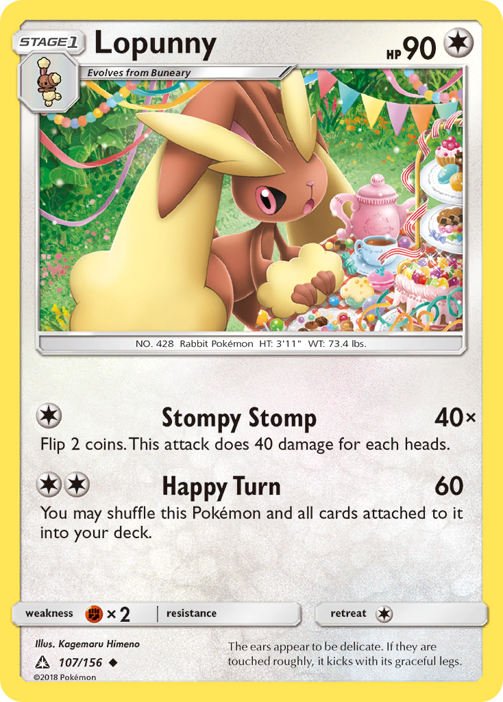Lopunny (107/156) [Sun & Moon: Ultra Prism] | All Aboard Games