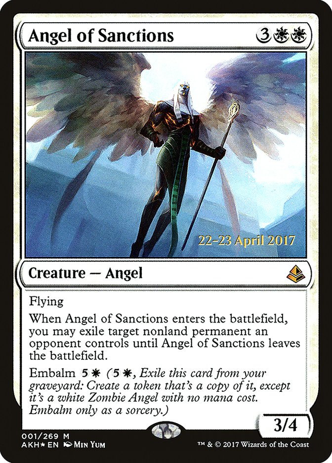 Angel of Sanctions  [Amonkhet Prerelease Promos] | All Aboard Games