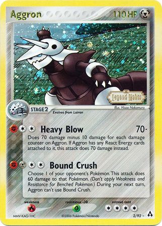 Aggron (2/92) (Stamped) [EX: Legend Maker] | All Aboard Games