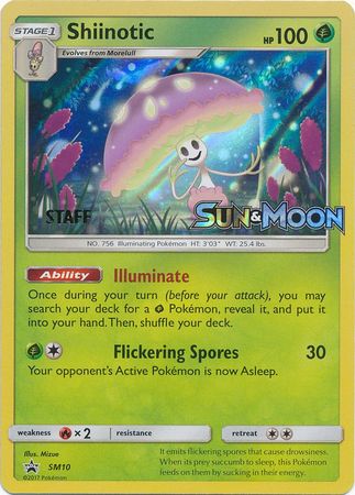 Shiinotic (SM10) (Staff Prerelease Promo) [Sun & Moon: Black Star Promos] | All Aboard Games