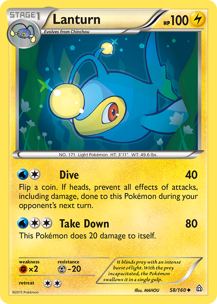 Lanturn (58/160) [XY: Primal Clash] | All Aboard Games