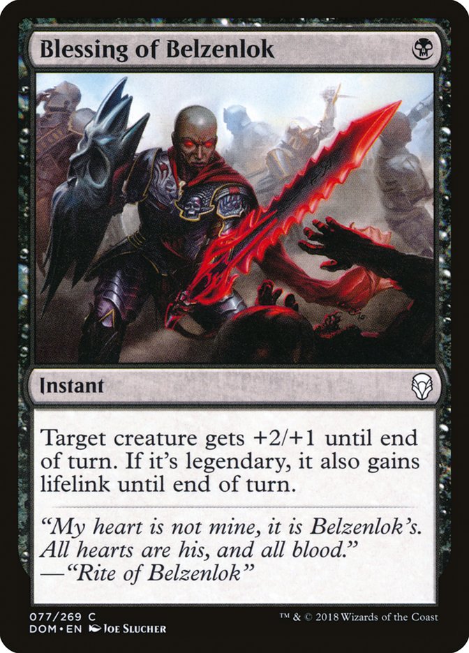 Blessing of Belzenlok [Dominaria] | All Aboard Games