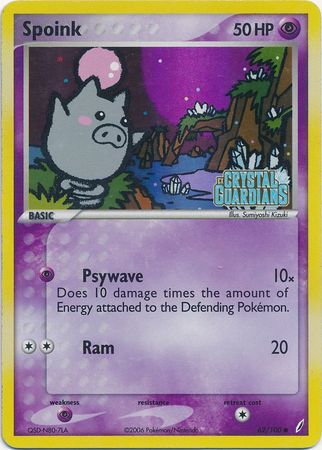 Spoink (62/100) (Stamped) [EX: Crystal Guardians] | All Aboard Games