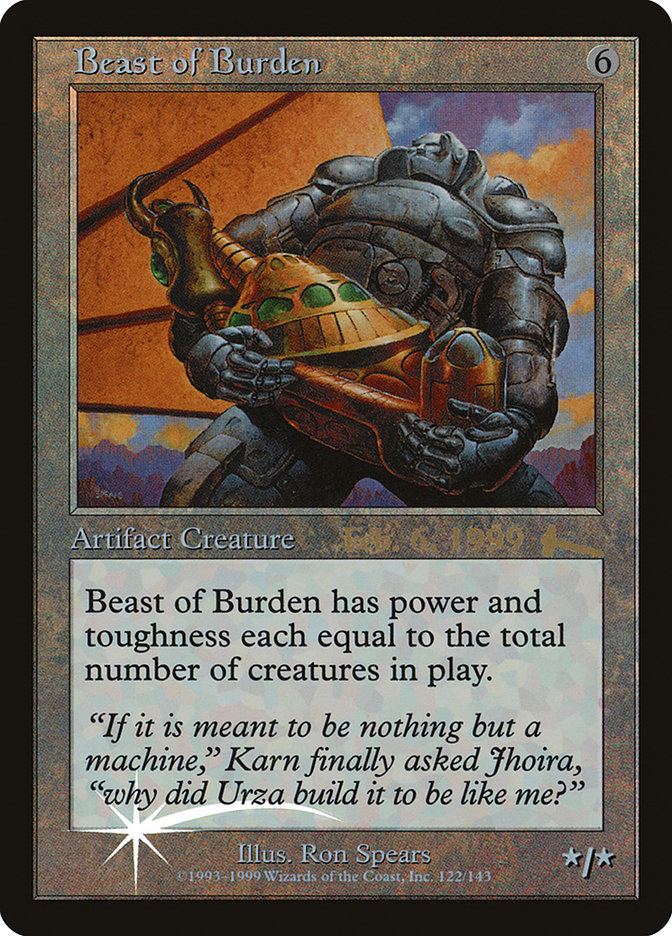 Beast of Burden [Urza's Legacy Promos] | All Aboard Games